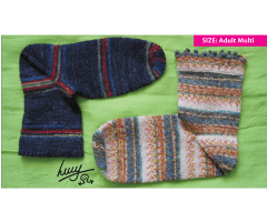 Crenellated Toe-Up Socks