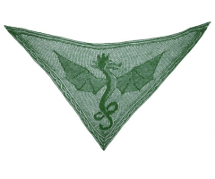 Heere Be Dragone Shawl
