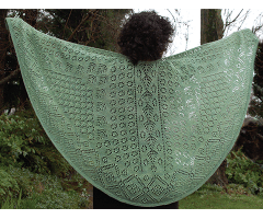 Shetland Garden Faroese Shawl