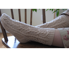 Ribbed Rope Socks