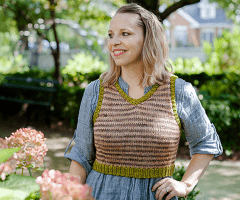 Striped Market Vest