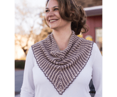 Lacy Pinstripe Cowlette