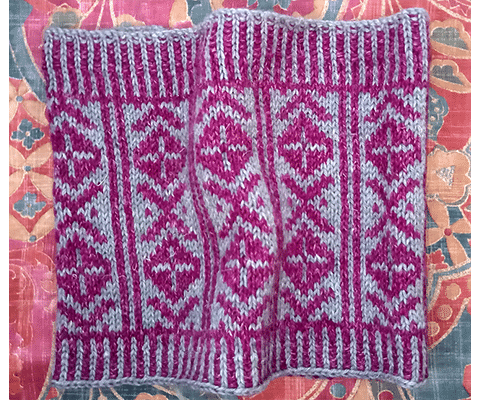 Vertical Fair Isle Cowl